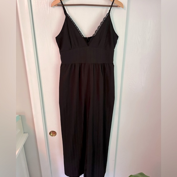 SHEIN Size Large Black Wide-Legged Romper - Picture 5 of 10